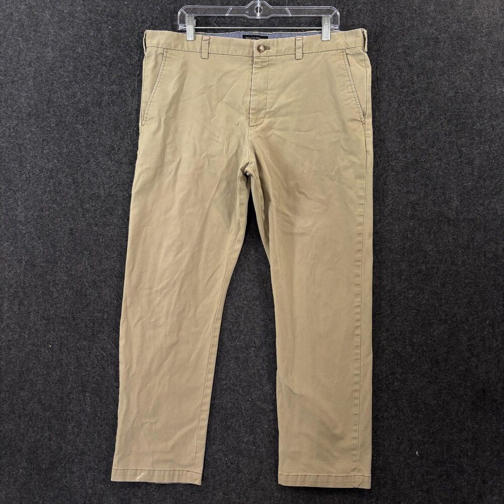 Banana Republic Fulton Skinny Chino Pants Men's 36x28 Khaki Slim Skinny Casual